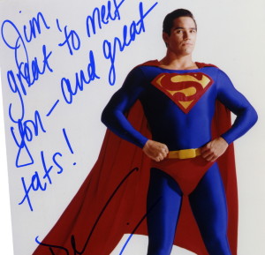One of the two Dean Cain autographs that I got that day.