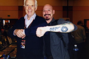 Jeremy Bullock loved the fact that I just happened to have had the Imperial insignia and the James Bond logo on the same arm. Bullock appeared in For Your Eyes Only and Octopussy and of course, Empire Strikes Back.