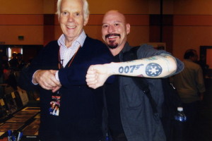 Jeremy Bullock loved the fact that I just happened to have had the Imperial insignia and the James Bond logo on the same arm. Bullock appeared in For Your Eyes Only and Octopussy and of course, Empire Strikes Back.