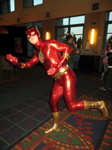 The Flash runs by.